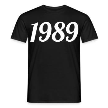1989 Vintage 1989 Retro Geburtstag 1989 Geschenk - Männer T-Shirt - Schwarz - Vorne - AI Model Male 178 light (178cm)