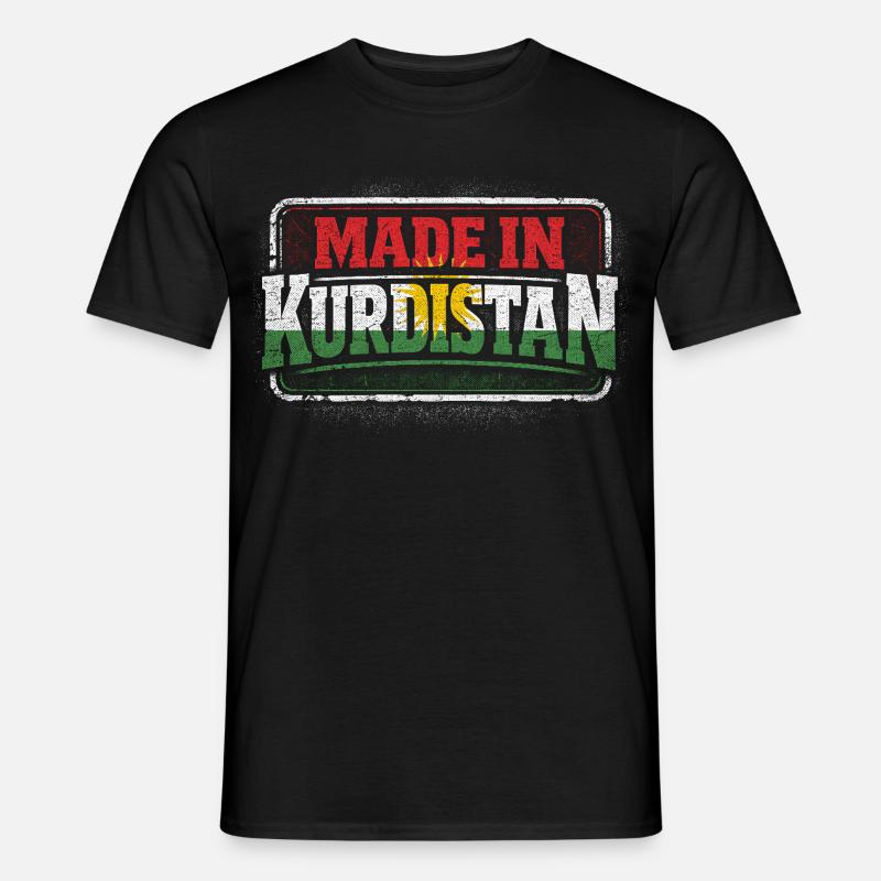 Made In Kurdistan Kurde Kurden - Männer T-Shirt - Schwarz