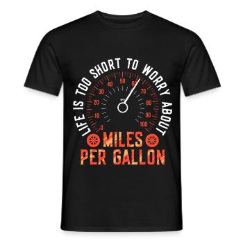 Classic Car Collector - Men's T-Shirt - black - Front - AI Model Male 178 light (178cm)