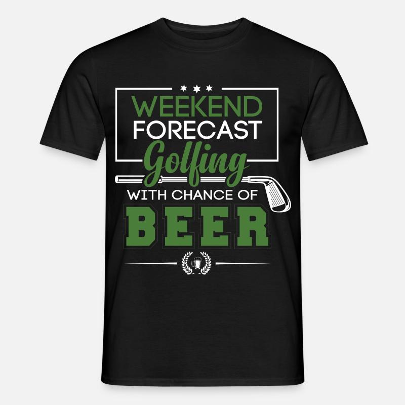 Golf - Männer T-Shirt - Schwarz