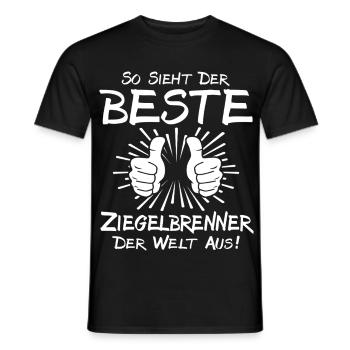 Meilleur brûleur de briques - T-shirt homme - noir - Devant - AI Model Male 178 light (178cm)