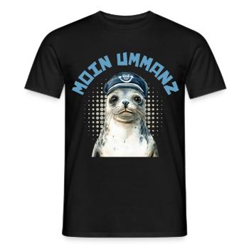 Insel Ummanz MOIN UMMANZ Ostsee Urlaub Lustig - Männer T-Shirt - Schwarz - Vorne - AI Model Male 178 light (178cm)