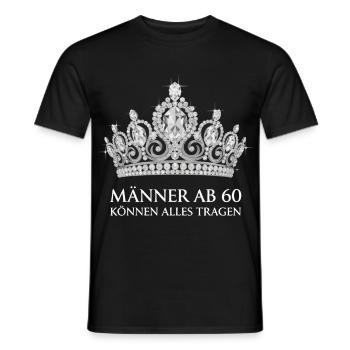 Männer ab 60 Krone - Männer T-Shirt - Schwarz - Vorne - AI Model Male 178 light (178cm)