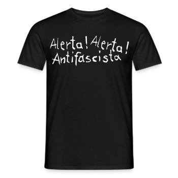 Alerta Alerta Antifascista - T-shirt homme - noir - Devant - AI Model Male 178 light (178cm)