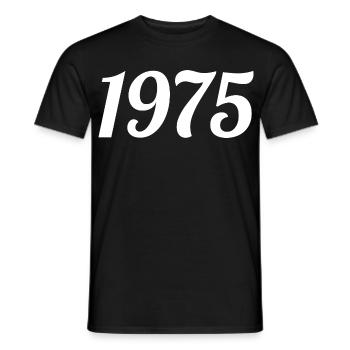 1975 - T-shirt homme - noir - Devant - AI Model Male 178 light (178cm)
