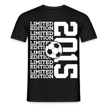 LIMITED EDITION 2015 FUßBALL 11. GEBURTSTAG - Männer T-Shirt - Schwarz - Vorne - AI Model Male 178 light (178cm)