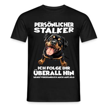 Propriétaires de chiens rottweiler pour propriétaires de chiens rottweilers - T-shirt homme - noir - Devant - AI Model Male 178 light (178cm)