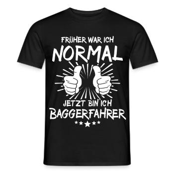 Opérateur d’excavatrice - T-shirt homme - noir - Devant - AI Model Male 178 light (178cm)