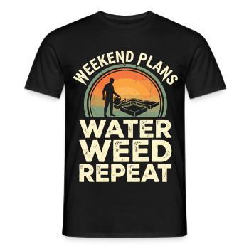 Weekend Plans Garten Humor - Männer T-Shirt - Schwarz - Vorne - AI Model Male 178 light (178cm)