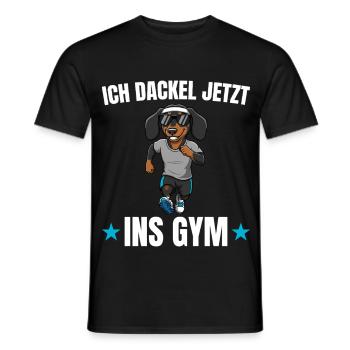 Workout I'm going to the gym now - Men's T-Shirt - black - Front - AI Model Male 178 light (178cm)