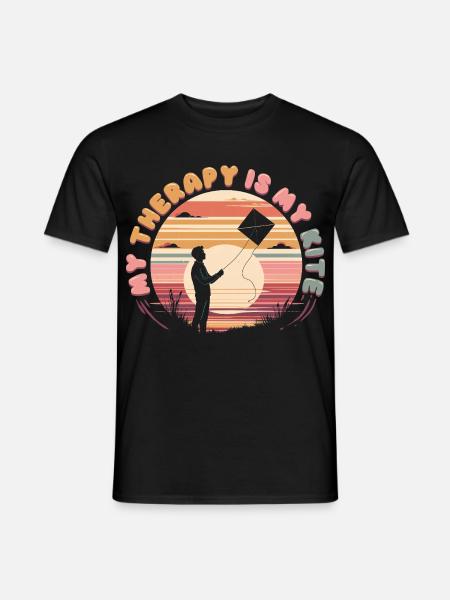 Kite Kite Flying - Men's T-Shirt - black