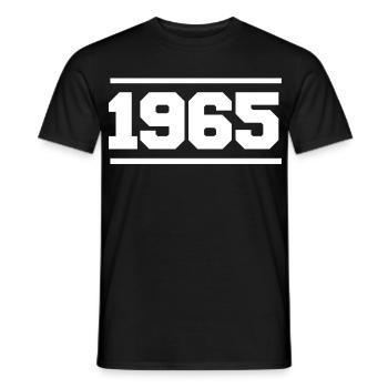 1965 Cadeau rétro 1965 - T-shirt homme - noir - Devant - AI Model Male 178 light (178cm)