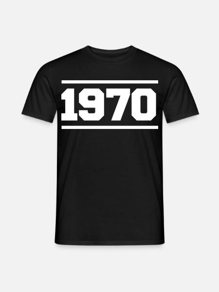 1970 - T-shirt homme - noir