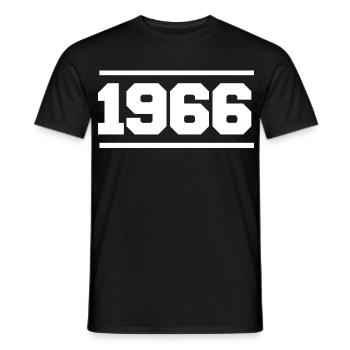 1966 Cadeau rétro 1966 - T-shirt homme - noir - Devant - AI Model Male 178 light (178cm)