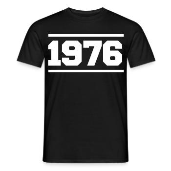 1976 Cadeau rétro 1976 original 1976 - T-shirt homme - noir - Devant - AI Model Male 178 light (178cm)