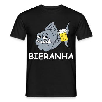 Bierpiranha Comic - T-shirt homme - noir - Devant - AI Model Male 178 light (178cm)