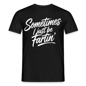 Parfois, je pète juste - pète, pète, pète, pète, pet - T-shirt homme - noir - Devant - AI Model Male 178 light (178cm)