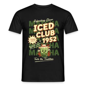 Iced Club 1952 Matcha Tea Taste The Tradition - Männer T-Shirt - Schwarz - Vorne - AI Model Male 178 light (178cm)