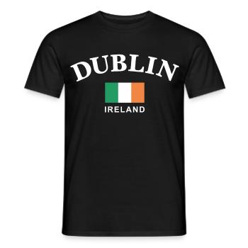 Dublin, Irland - Männer T-Shirt - Schwarz - Vorne - AI Model Male 178 light (178cm)