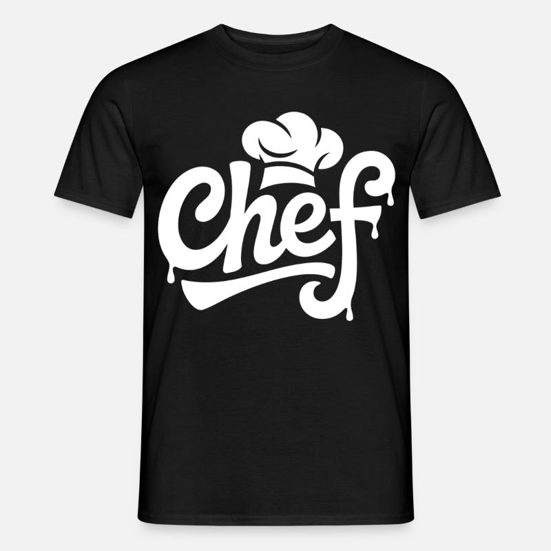 Chef Graffiti Kitchen Logo - Men's T-shirt - black