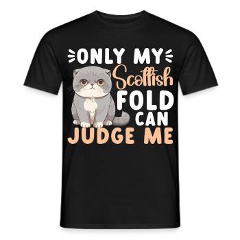 Propriétaire de chat, nourriture, peluche de chats, amoureux des chats, - T-shirt homme - noir - Devant - AI Model Male 178 light (178cm)