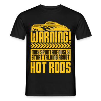 Le vieil Sammler commence à parler des hot rods - T-shirt homme - noir - Devant - AI Model Male 178 light (178cm)