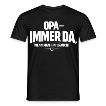 Always there when you need it - Men's T-Shirt - black - Front - AI Model Male 178 light (178cm)