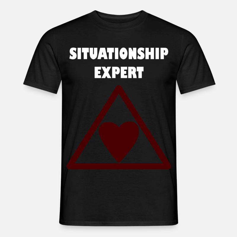 Expert en relations dans le triangle - T-shirt homme - noir