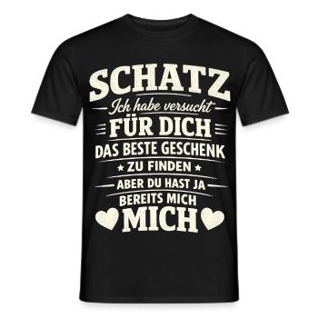 Irony Couple Sarcastic Gift - Men's T-Shirt - black - Front - AI Model Male 178 light (178cm)
