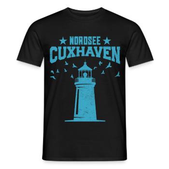 Cuxhavener NORDSEE CUXHAVEN Urlaub Lustiges - Männer T-Shirt - Schwarz - Vorne - AI Model Male 178 light (178cm)