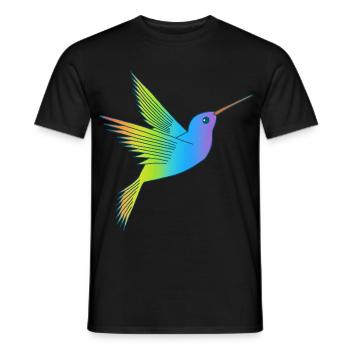 Regenbogenvogel - Männer T-Shirt - Schwarz - Vorne - AI Model Male 178 light (178cm)