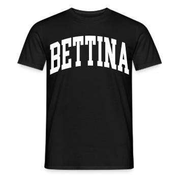 Bettina - Männer T-Shirt - Schwarz - Vorne - AI Model Male 178 light (178cm)
