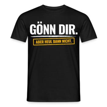 Fais-toi plaisir. Mais ne pleure pas alors. Drôle de proverbe - T-shirt homme - noir - Devant - AI Model Male 178 light (178cm)