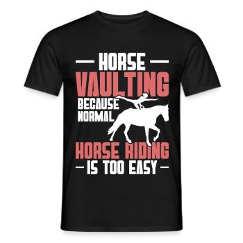 Cheval de saut féminin Gymnastique cheval Pulner Cheval - T-shirt homme - noir - Devant - AI Model Male 178 light (178cm)