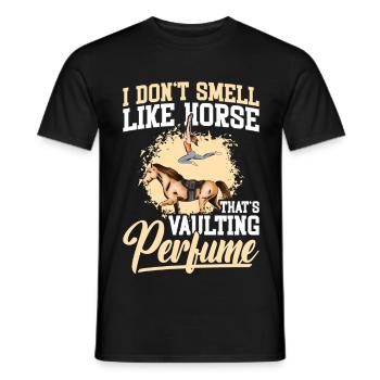 Pferdegymnastik Künstlerisches Reitpferd - Männer T-Shirt - Schwarz - Vorne - AI Model Male 178 light (178cm)