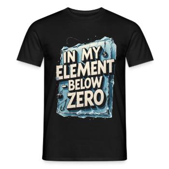 Eisangeln In My Element - Männer T-Shirt - Schwarz - Vorne - AI Model Male 178 light (178cm)