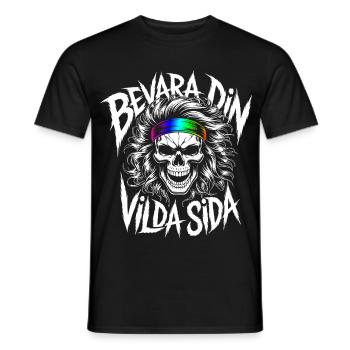 Wild Side Skull - Männer T-Shirt - Schwarz - Vorne - AI Model Male 178 light (178cm)