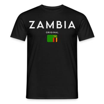 Sambischer Stolz, minimalistisches, elegantes Design - Männer T-Shirt - Schwarz - Vorne - AI Model Male 178 light (178cm)