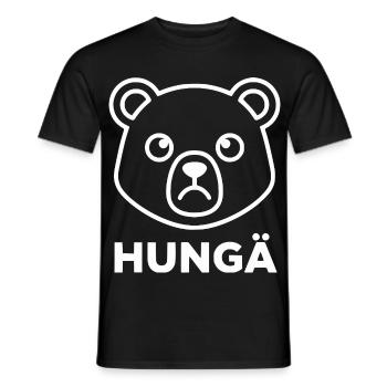 Esquisse d’ours avec Hungä - T-shirt homme - noir - Devant - AI Model Male 178 light (178cm)