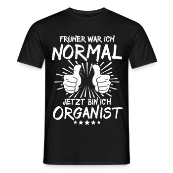 organiste - T-shirt homme - noir - Devant - AI Model Male 178 light (178cm)