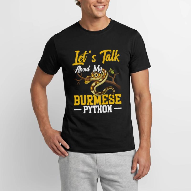  Burmese Python Owner Snake Terrarium Hide Python Men's T-Shirt