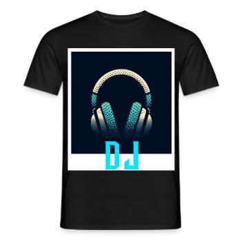 Disc jockey - Men's T-Shirt - black - Front - AI Model Male 178 light (178cm)