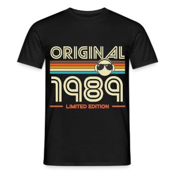 Original 1989 Retro Edition - Men's T-Shirt - black - Front - AI Model Male 178 light (178cm)