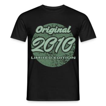 16th Birthday 2010 Boys and Girls Gift - Men's T-Shirt - black - Front - AI Model Male 178 light (178cm)