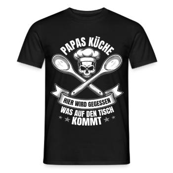 Meilleur cadeau de fête des pères Chef Papa - T-shirt homme - noir - Devant - AI Model Male 178 light (178cm)