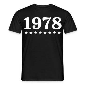 1978 Limited Edition 1978 Retro 1978 - Männer T-Shirt - Schwarz - Vorne - AI Model Male 178 light (178cm)