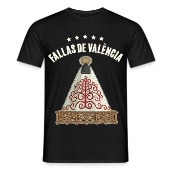 Fleurs de Fallas de Valencia - T-shirt homme - noir - Devant - AI Model Male 178 light (178cm)
