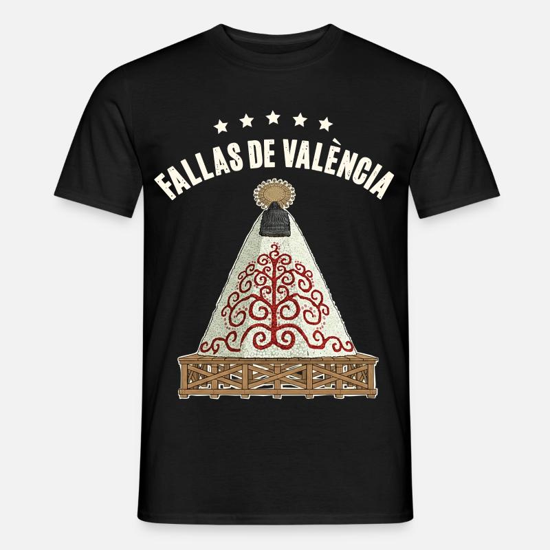 Fallas De Valencia Blumen - Männer T-Shirt - Schwarz