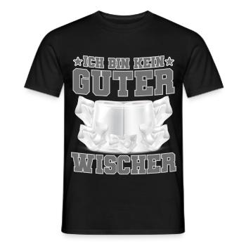 Toilettenpapier Ich Bin Ein Guter Wischer - Männer T-Shirt - Schwarz - Vorne - AI Model Male 178 light (178cm)