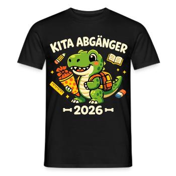 Daycare Leavers 2026 Children School Enrollment - Men's T-Shirt - black - Front - AI Model Male 178 light (178cm)